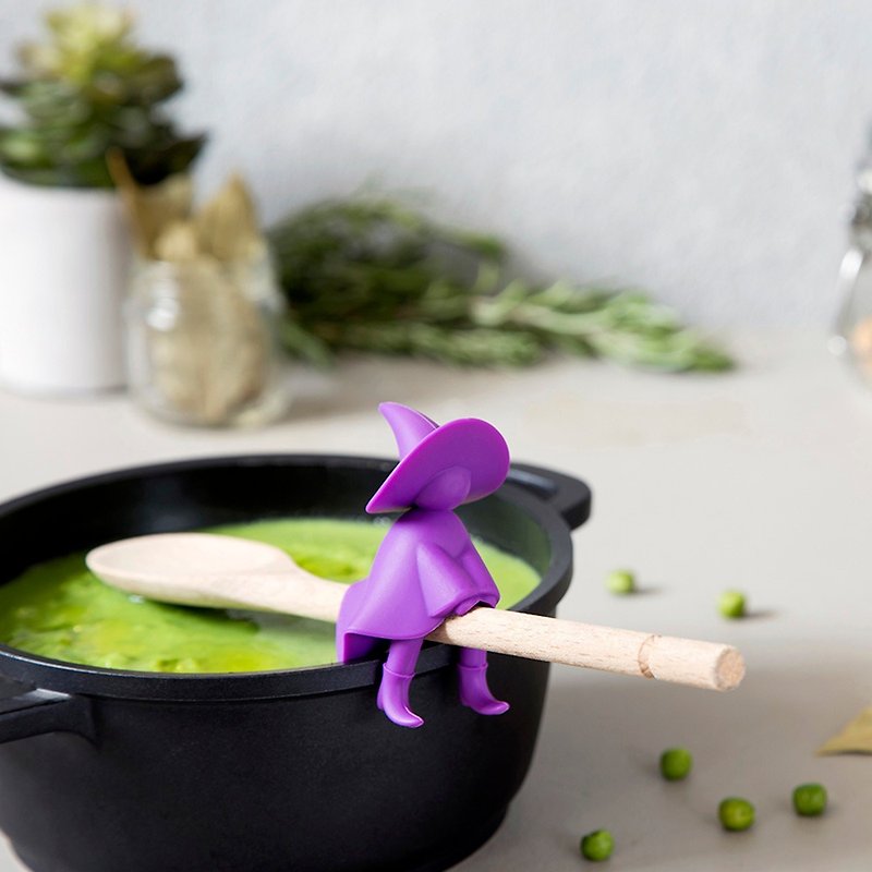 OTOTO 小魔女汤勺架 - 厨房用具 - 塑料 紫色