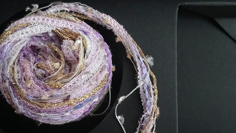 日本混合纱线 - 编织/刺绣/羊毛毡/裁缝 - 聚酯纤维 紫色