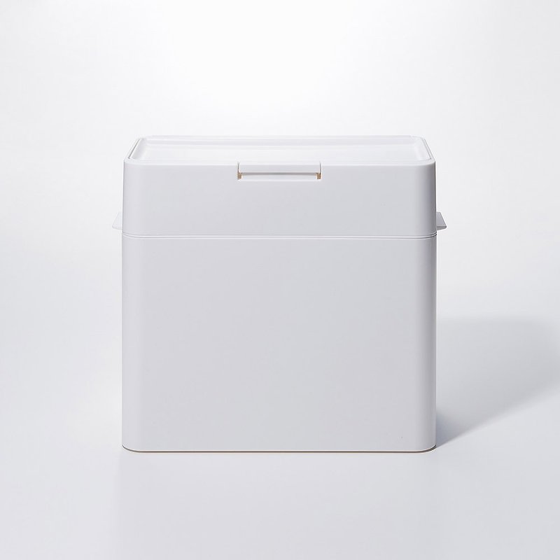 日本Like-it  Seals 多功能小型防臭按压式垃圾桶 9.5L 两色可选 - 垃圾桶 - 塑料 白色