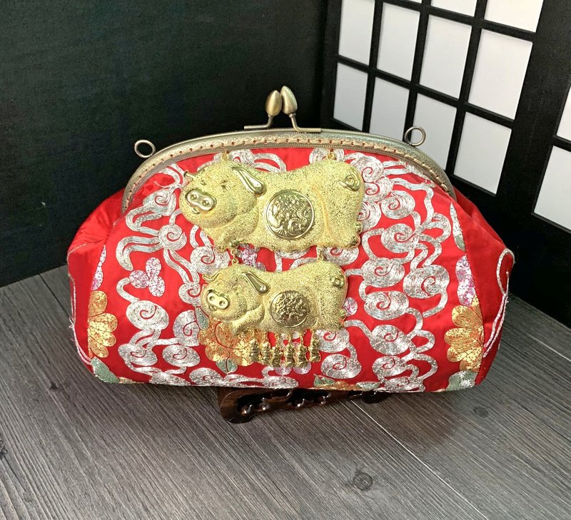 金猪牌== 二手裙褂口金包 - 手提包/手提袋 - 其他材质 多色