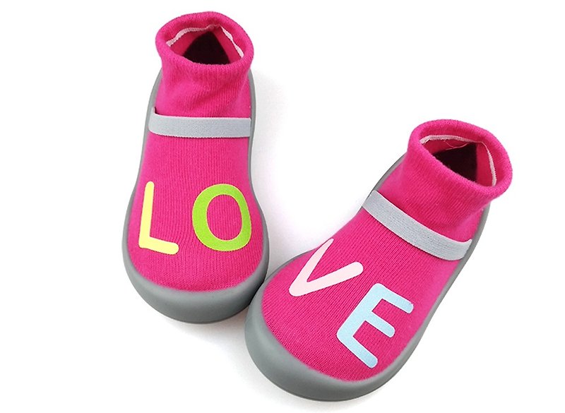 【Feebees】CIPU联名系列_LOVE_桃 (学步鞋 袜鞋 童鞋 台湾制造) - 童装鞋 - 其他材质 红色