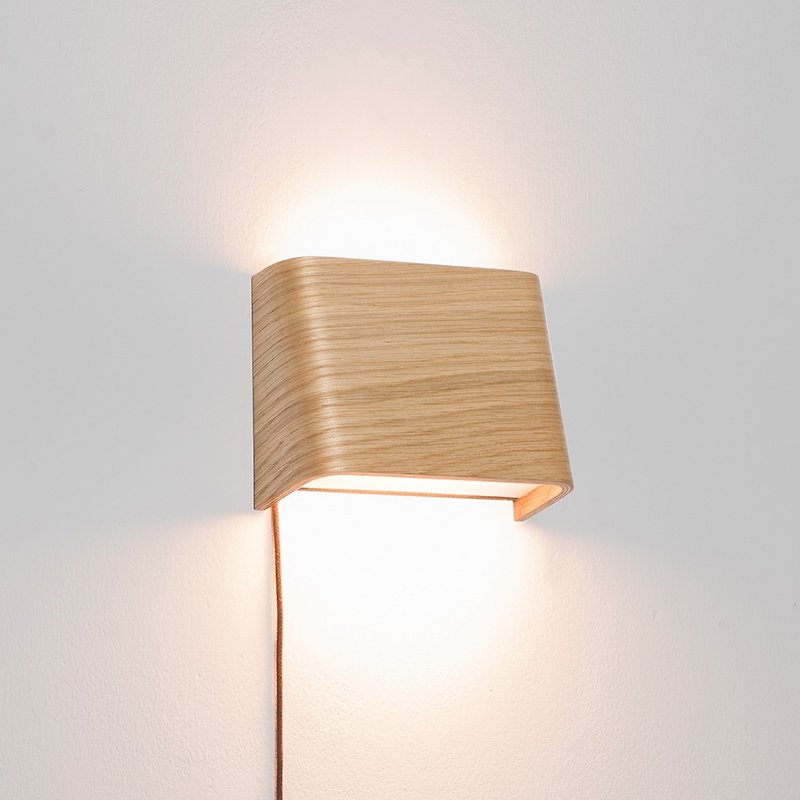 SLICEs LED木质触控壁灯 ∣ 双光源切换 ∣ 梯形 - 灯具/灯饰 - 木头 咖啡色