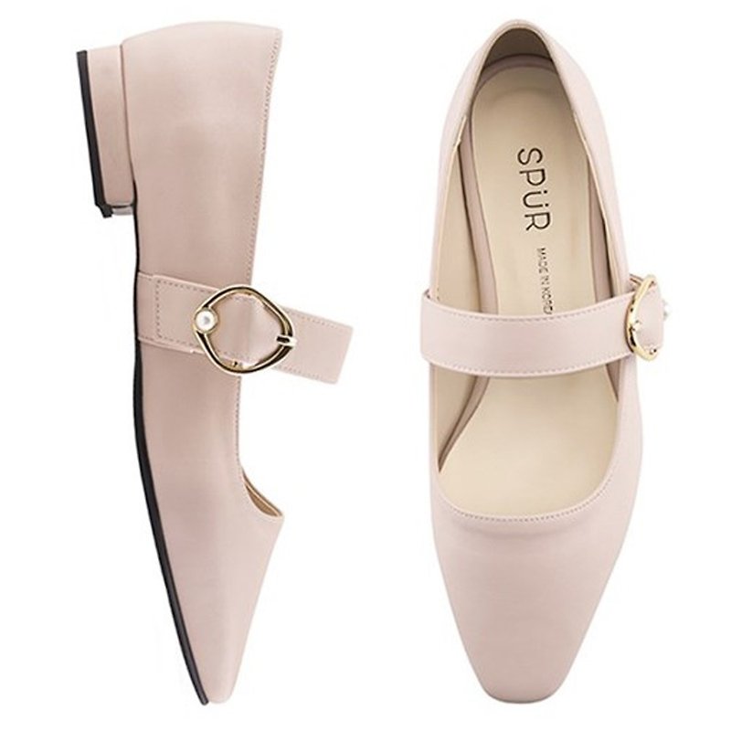 PRE-ORDER SPUR 珍珠扣带玛丽珍鞋 PS9017 PINK - 女款休闲鞋 - 人造皮革 粉红色