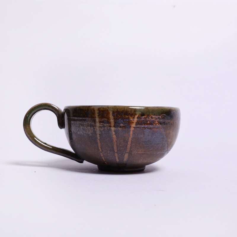 明芽窑 l 秋草湖绿咖啡杯 H - 咖啡杯/马克杯 - 陶 绿色