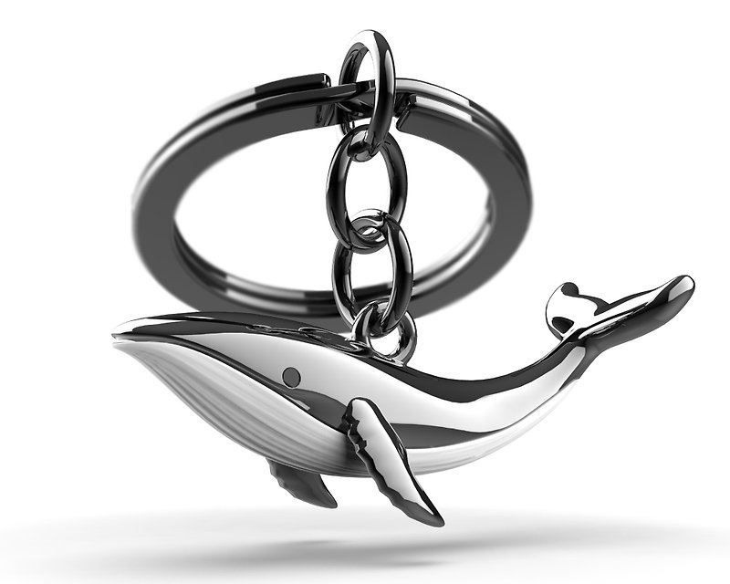 【Metalmorphose】MTM鲸鱼钥匙圈 海洋动物/吊饰/礼品 - 钥匙链/钥匙包 - 其他金属 银色