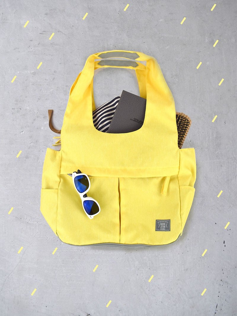 yellow shoulder bag - 侧背包/斜挎包 - 聚酯纤维 黄色