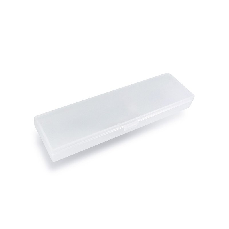 190+配件 长形磨砂透明塑料盒 - 铅笔盒/笔袋 - 聚酯纤维 透明