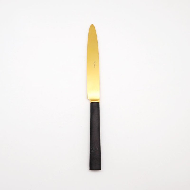 葡萄牙 Cutipol | EBONY / 黑金24.3CM主餐刀 - 餐刀/叉/匙组合 - 不锈钢 金色