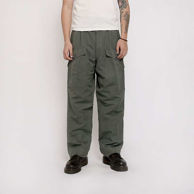 80's 意大利空军飞行员裤 / Vintage 古着 / 台北古着店 - 男士长裤 - 其他材质 