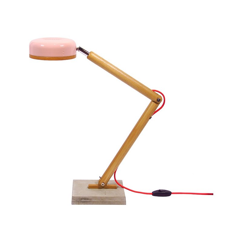 LED梣木蜂巢灯-山茶花粉 - 灯具/灯饰 - 木头 粉红色