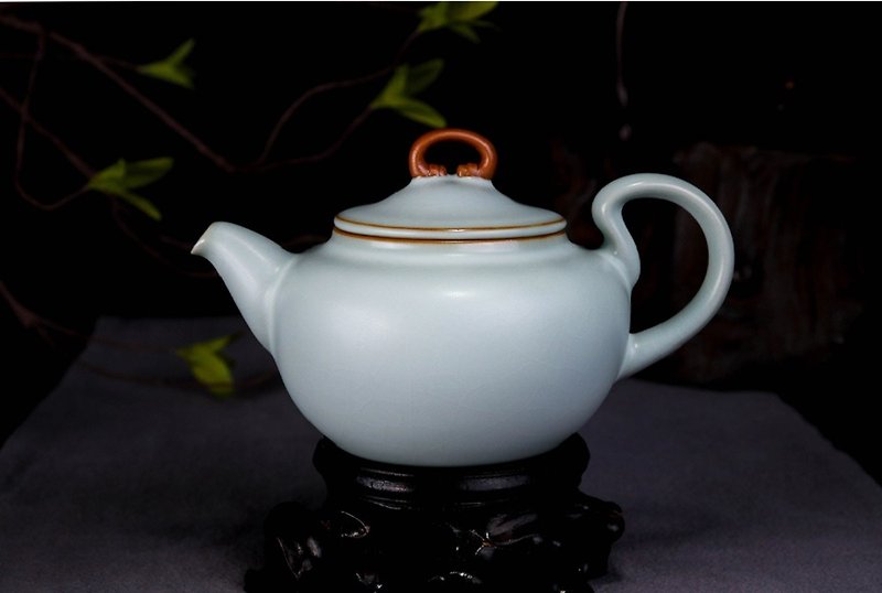 <天青汝窑> 修然壶  茶具  茶壶 - 茶具/茶杯 - 陶 