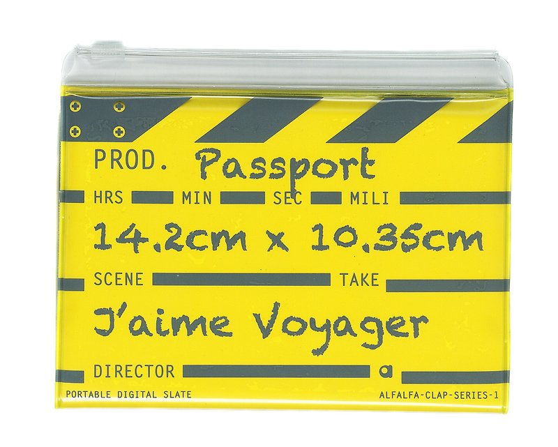 导演拍板护照套 - 黄色 - 证件套/卡套 - 塑料 黄色