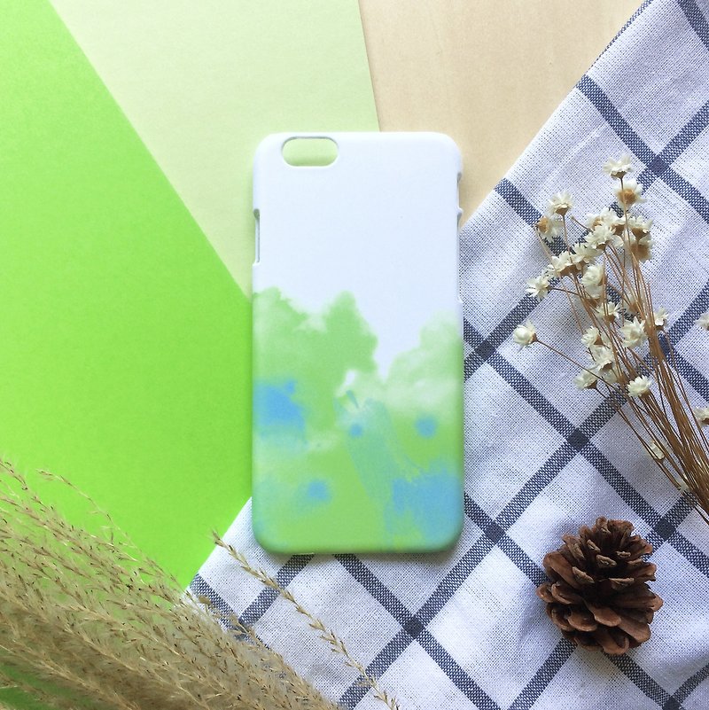 草绿与蓝的调皮//原创手机壳 iPhone, HTC, Samsung, Sony,oppo - 手机壳/手机套 - 塑料 绿色