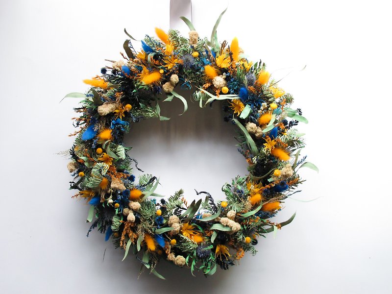 Flower Wreath!【海神-Poseidon】干燥花 花圈 布置 圣诞节 开幕 - 摆饰 - 植物．花 
