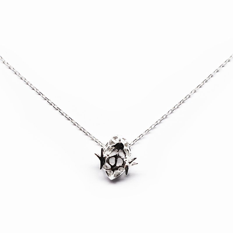 まめひよこのネックレスSV925【Pio by Parakee】little chick necklace - 项链 - 其他金属 银色