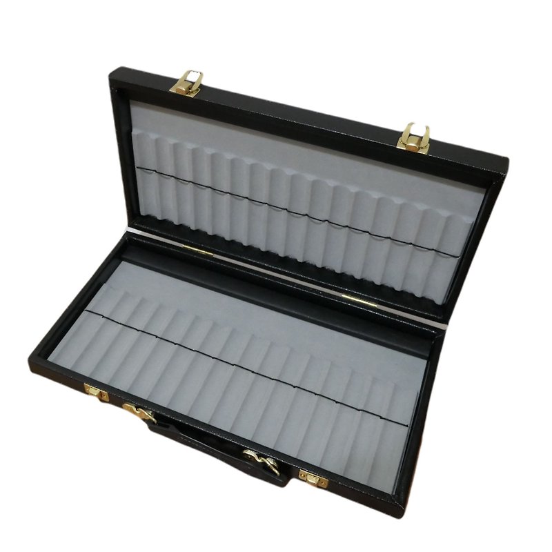 【虎之鹤】32支装 笔箱 笔盘 收藏笔箱 笔盒 展示盒 展示盘 - 铅笔盒/笔袋 - 其他材质 黑色