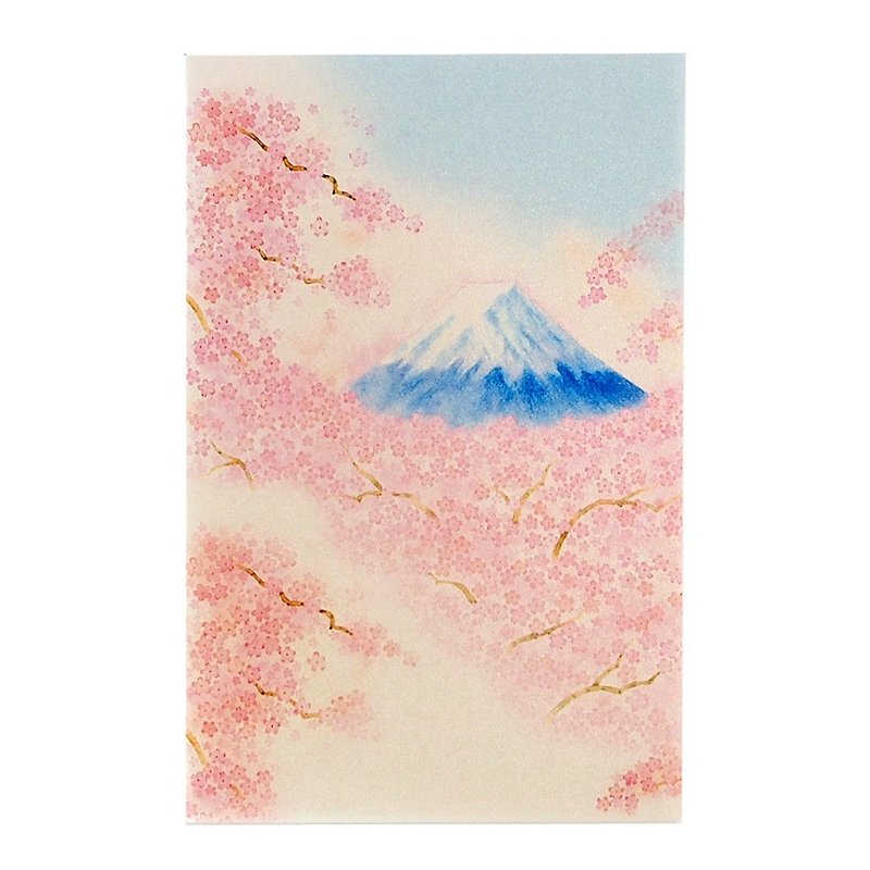 樱花富士山珍珠和纸【Hallmark-卡片 经典和风/多用途】 - 卡片/明信片 - 纸 粉红色
