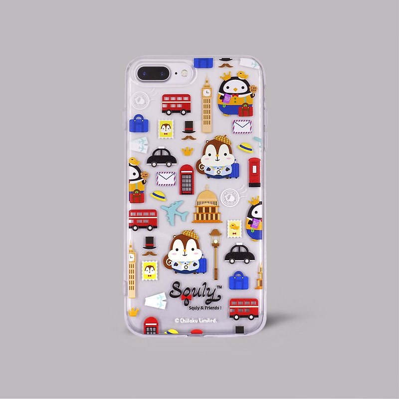 iPhone 7/8 Plus Squly & Friends 松鼠 企鹅 超薄手机壳 手机套 - 手机壳/手机套 - 硅胶 透明