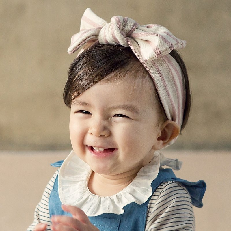 Happy Prince Mali海军风条纹女婴童发带 韩国制 - 婴儿帽/发带 - 棉．麻 