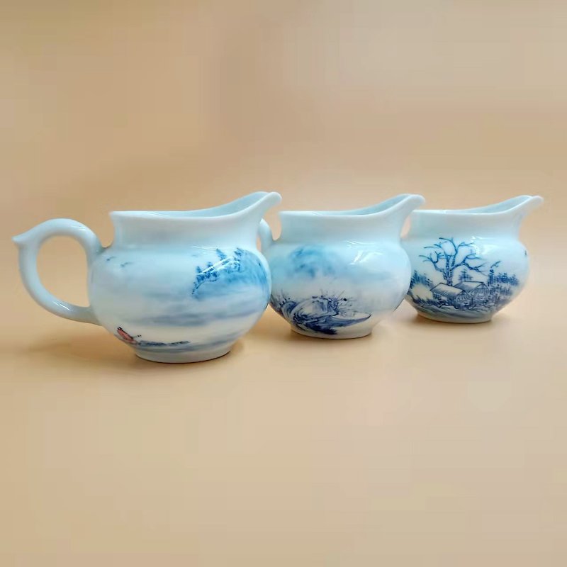 拾金 青花 有容茶盅 - 茶具/茶杯 - 瓷 