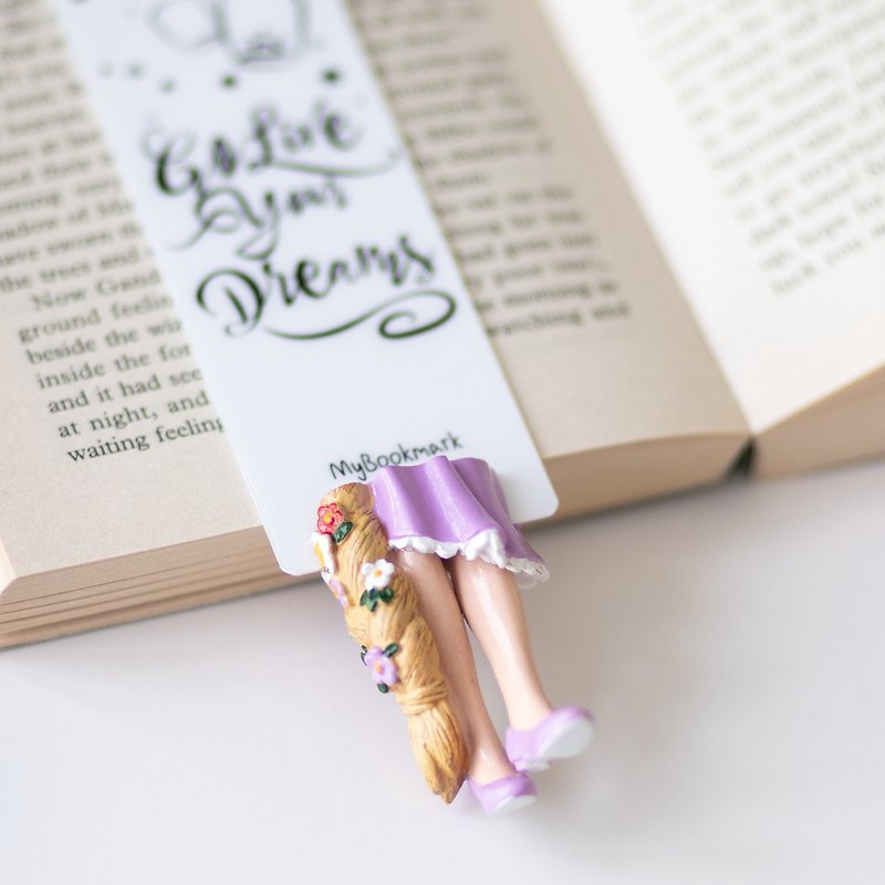 Rapunzel Bookmark Gift For Girl Book Lover Gift - 书签 - 其他材质 紫色