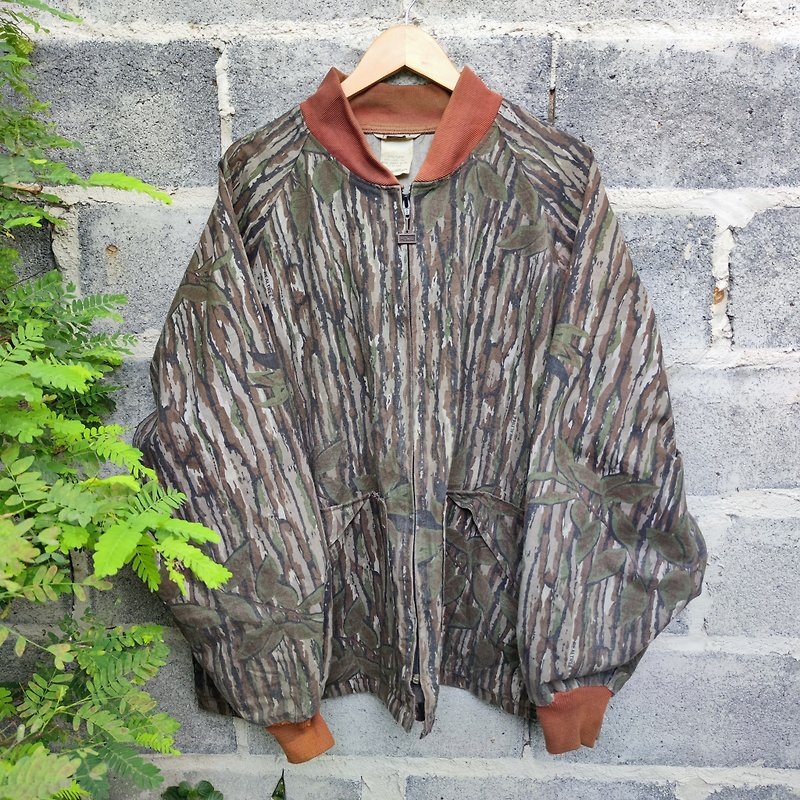 Vintage 80-90s Walls RealTree Blizzard Pruf Camo Hunting Jacket - 男装外套 - 棉．麻 咖啡色