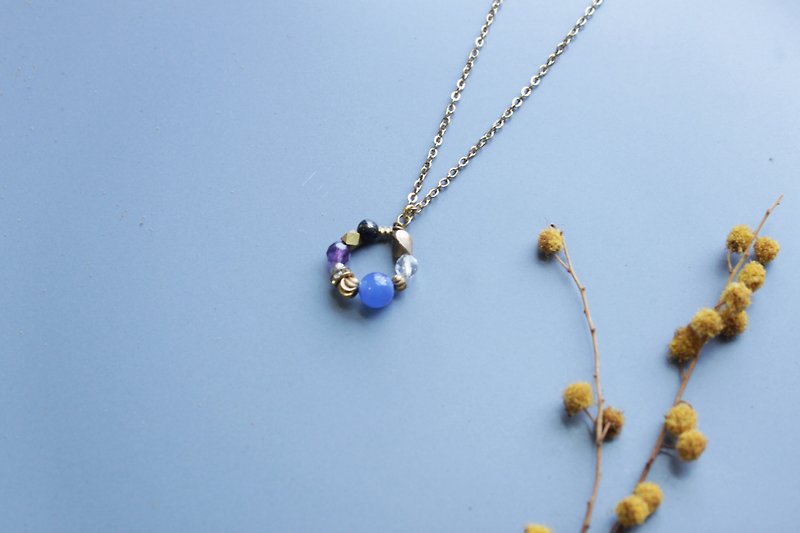 │小花园│项链-蓝玛瑙 - 项链 - 宝石 蓝色
