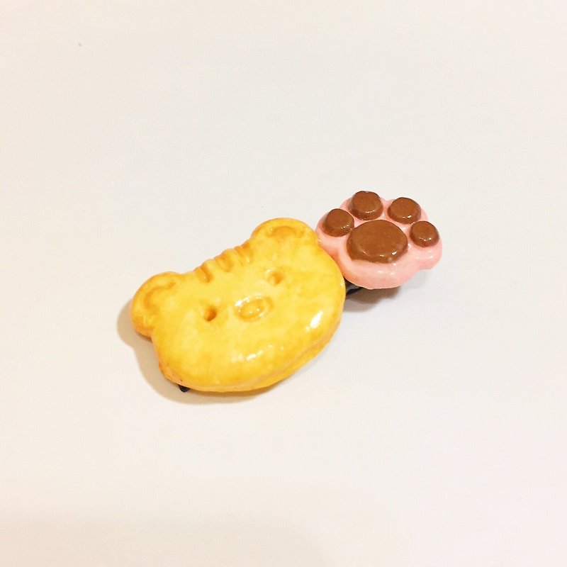 QQ饼干巧克力发夹((满600随机送神秘小礼物)) - 发饰 - 粘土 多色