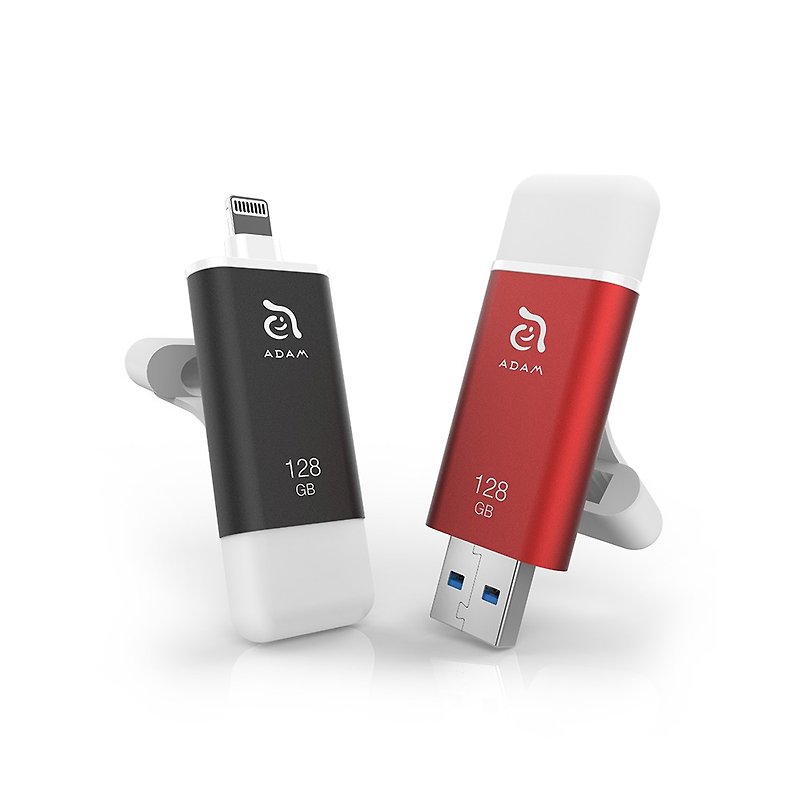 ADAM 亚果元素 iKlips II 128GB 苹果iOS USB3.1双向随身碟 - 其他 - 其他金属 红色