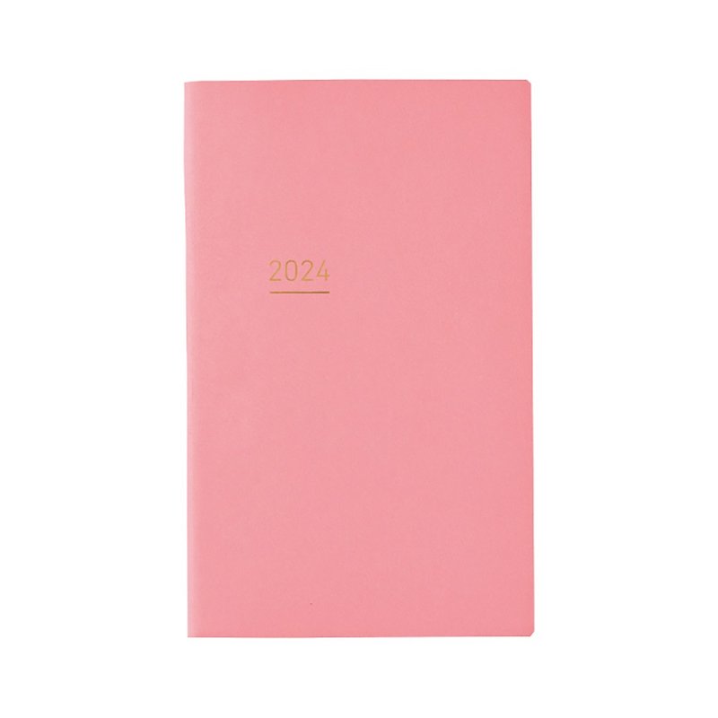 KOKUYO JIBUN 手帐 2024 Lite薄型款-粉红 - 笔记本/手帐 - 纸 粉红色
