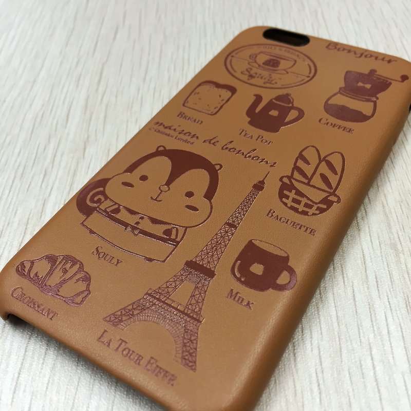 iPhone 6/6s PU 仿皮手机壳 (咖啡店) - E006SQE - 手机壳/手机套 - 真皮 咖啡色