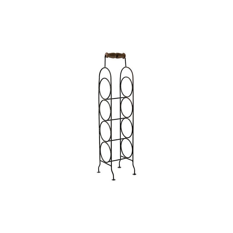 WINE HOLDER 4-bottle Sideways 金属钢制横式酒架(附盖套) - 厨房用具 - 其他金属 银色