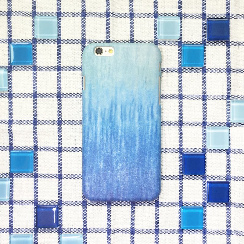雨幕-手机壳 硬壳 iphone samsung sony htc zenfone oppo LG - 手机壳/手机套 - 塑料 蓝色