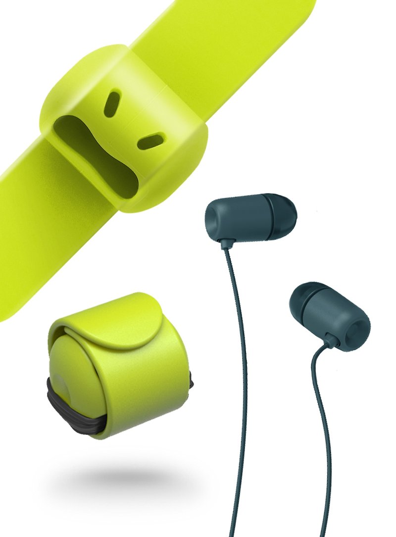 Snappy WOW-耳机卷线器-莱姆绿 - 卷线器/电线收纳 - 硅胶 绿色