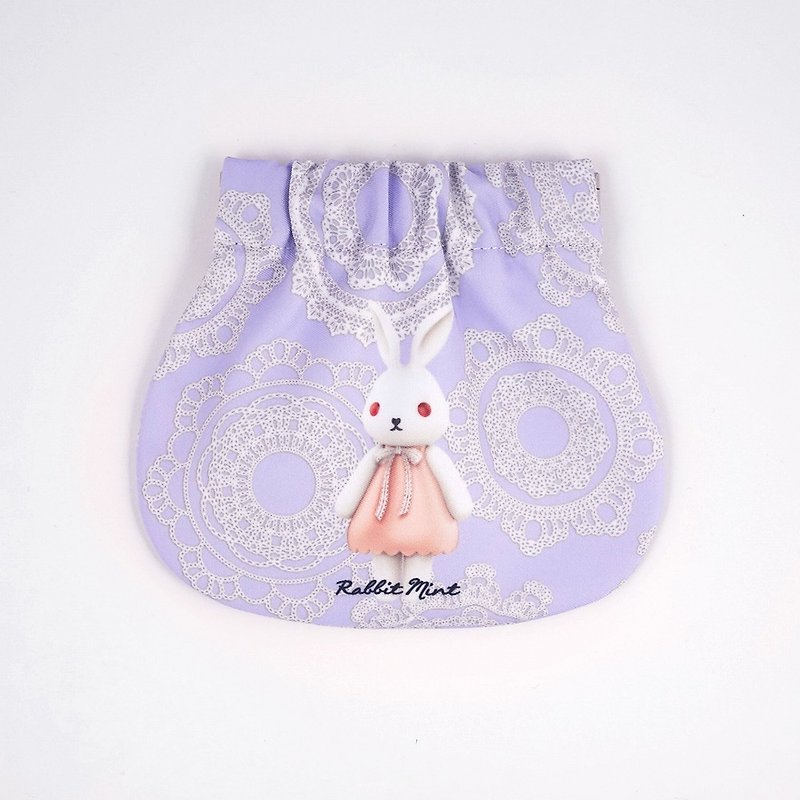 Merry Boo 口金零钱包(蕾丝系列) - (PA018) - 零钱包 - 棉．麻 紫色