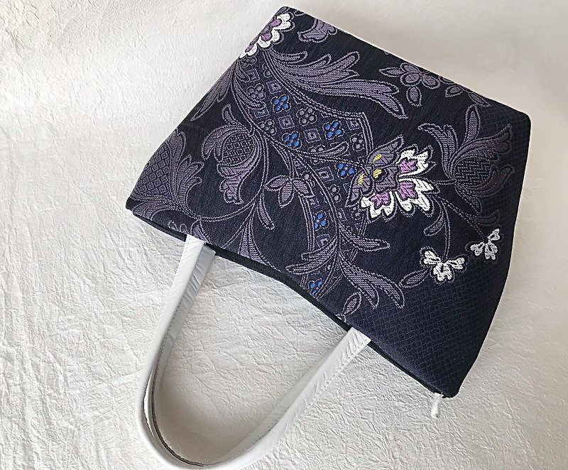 更紗花文　トートバッグ - 手提包/手提袋 - 其他材质 紫色