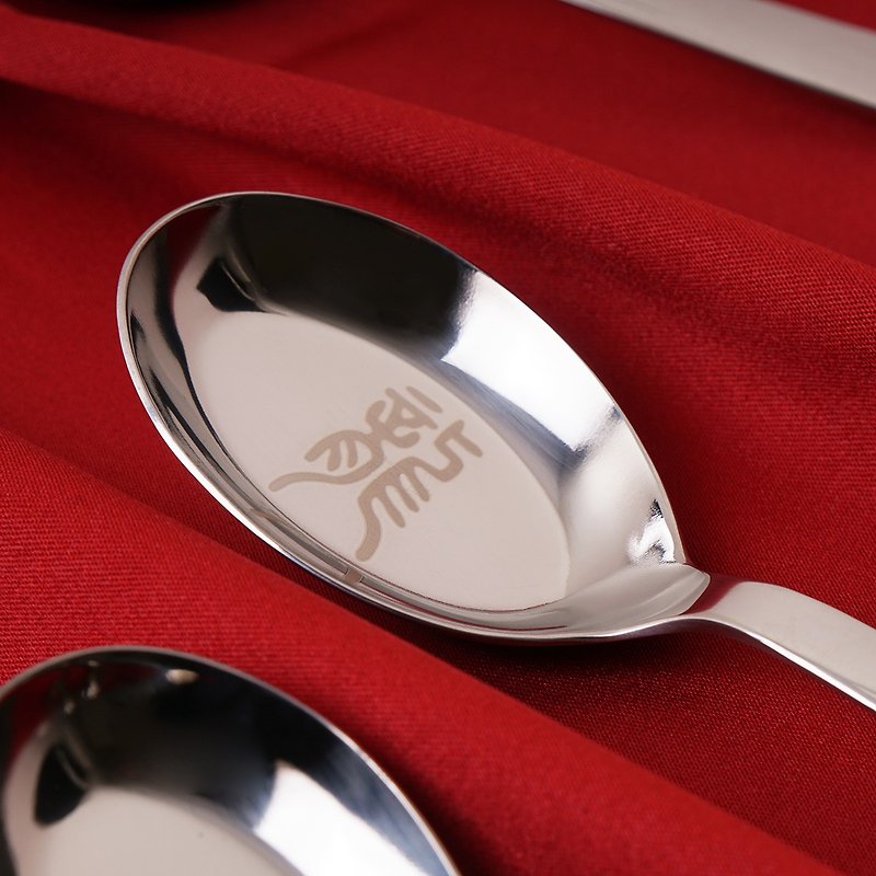 2022十二生肖 不锈钢汤匙 台湾制造 环保餐具 - 餐刀/叉/匙组合 - 不锈钢 银色