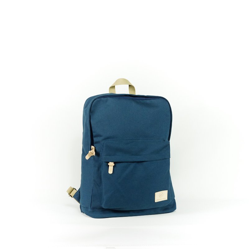 DAY OFF backpack - Navy - 后背包/双肩包 - 棉．麻 蓝色