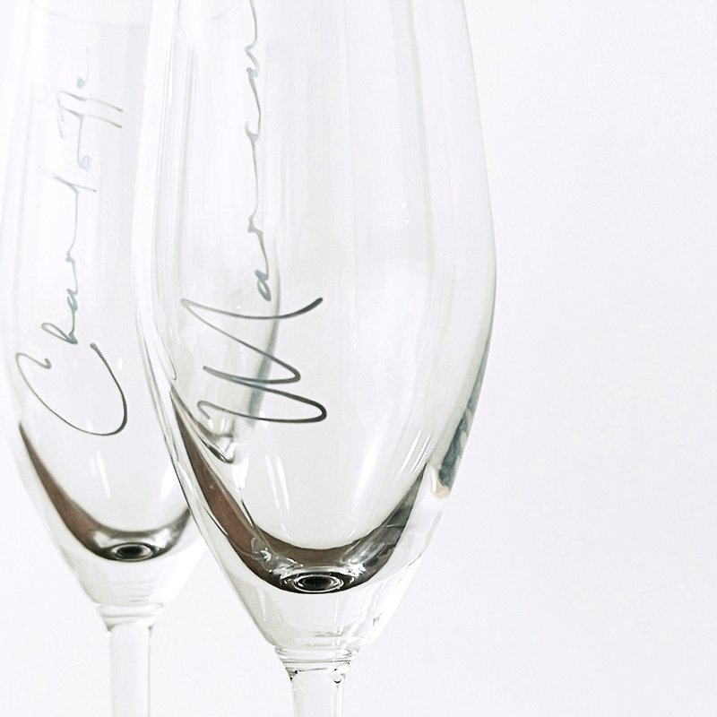 定制化幻彩饰面signature香槟酒杯 - 酒杯/酒器 - 玻璃 多色