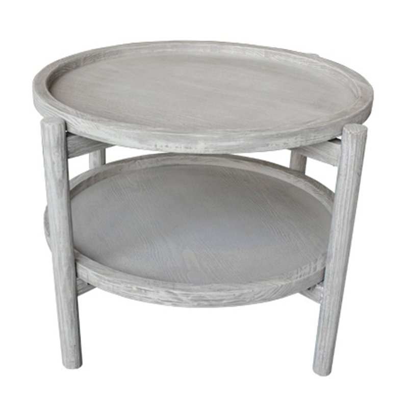 圆型双层小茶几Round Double Side Table(small) - 其他家具 - 木头 