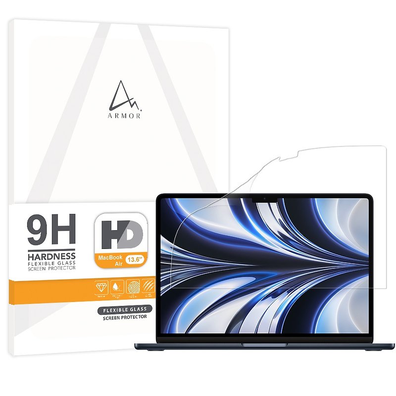 ARMOR MacBook Air 13.6 软性玻璃9H 高清萤幕保护贴 - 电脑配件 - 其他材质 