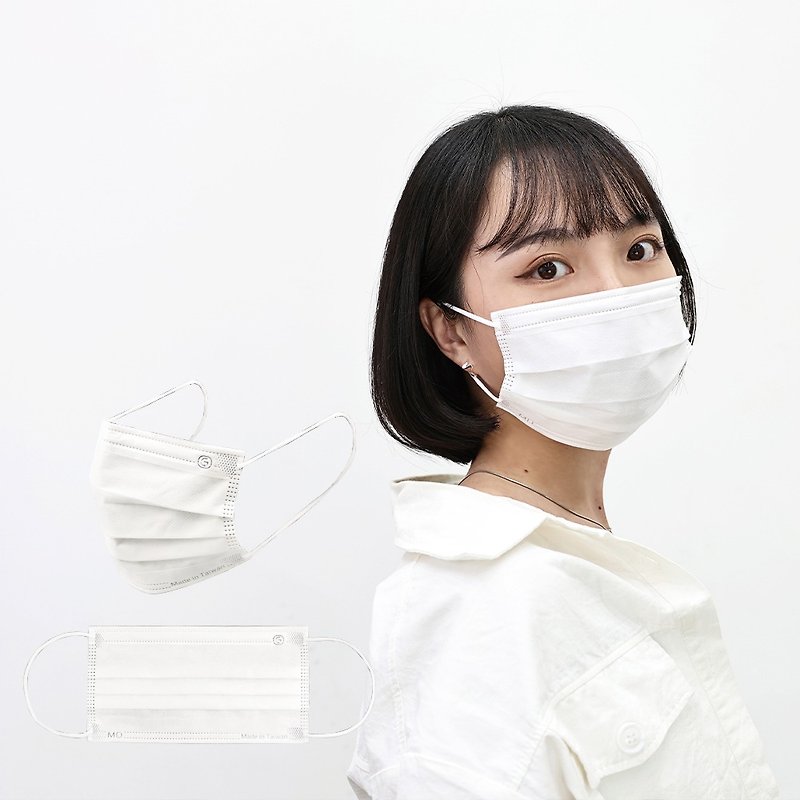 钜玮【纯色系列-全副白】(50片/盒) 全白口罩 医疗口罩 成人口罩 - 口罩 - 其他材质 