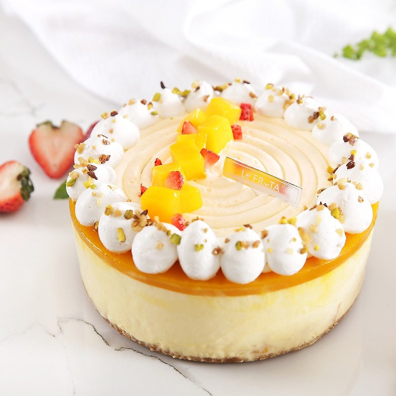 【LeFRUTA朗芙】盛夏时光/芒果奶酪 6寸 - 蛋糕/甜点 - 新鲜食材 黄色