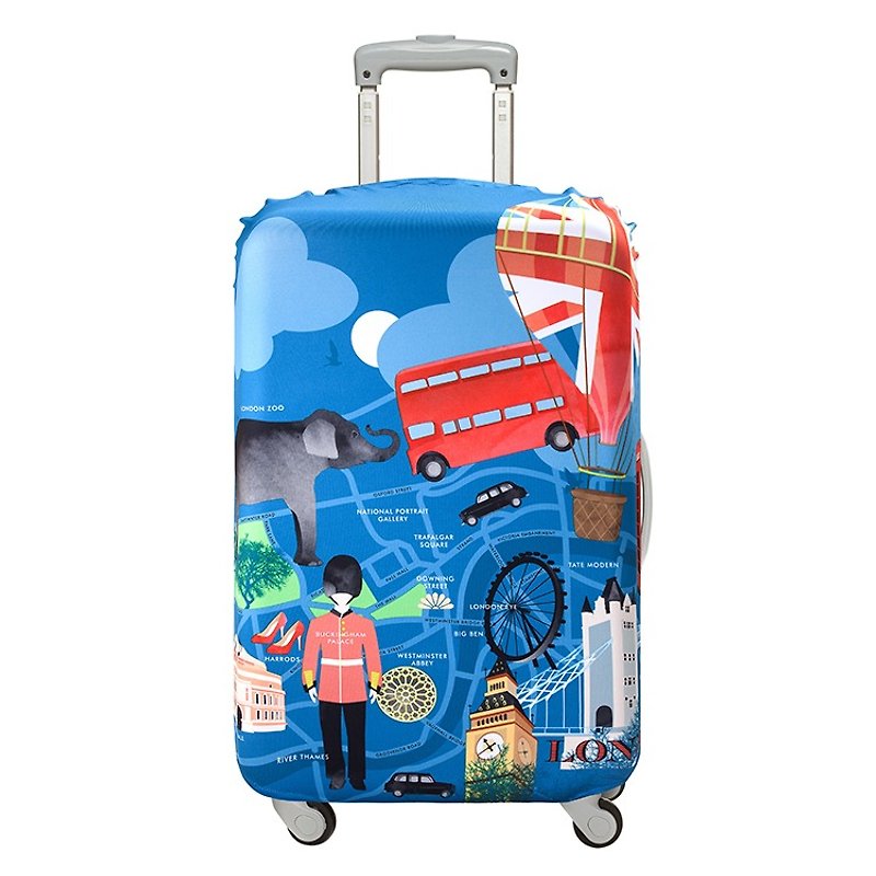 LOQI 行李箱外套／伦敦 LSURLO【S号】 - 行李箱/行李箱保护套 - 聚酯纤维 蓝色