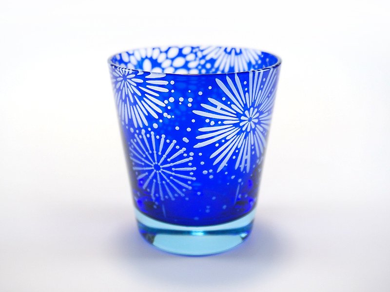 大輪華【縹群青】 - 茶具/茶杯 - 玻璃 蓝色