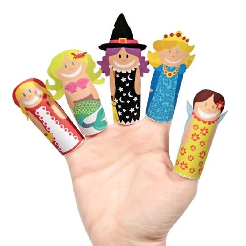 【pukaca手作益智玩具】手指玩偶系列 - 魔法少女 - 玩具/玩偶 - 纸 多色