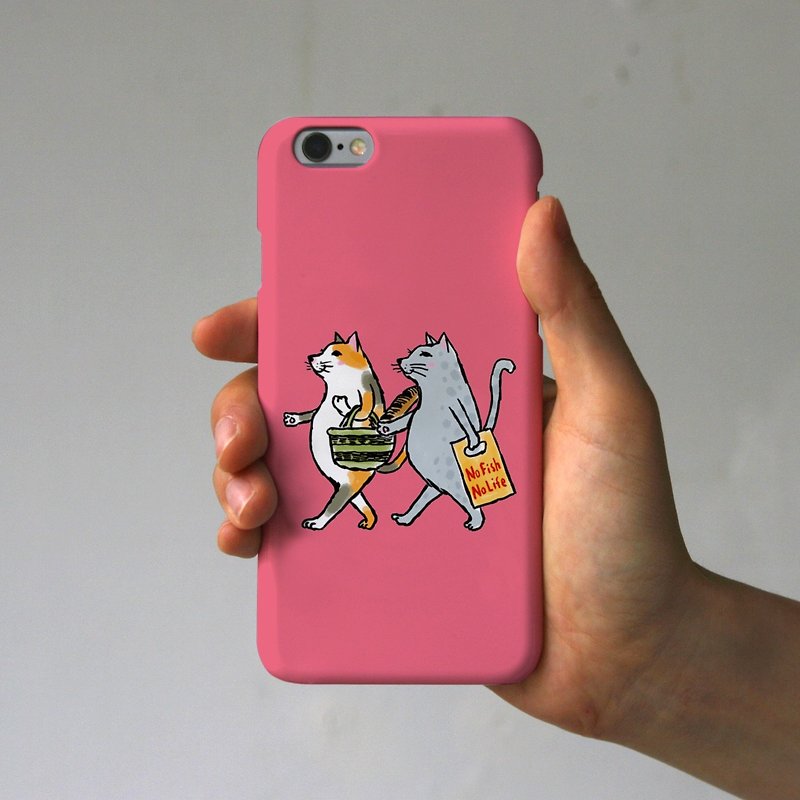 iPhoneケース　猫たち（ピンク） - 手机壳/手机套 - 纸 粉红色