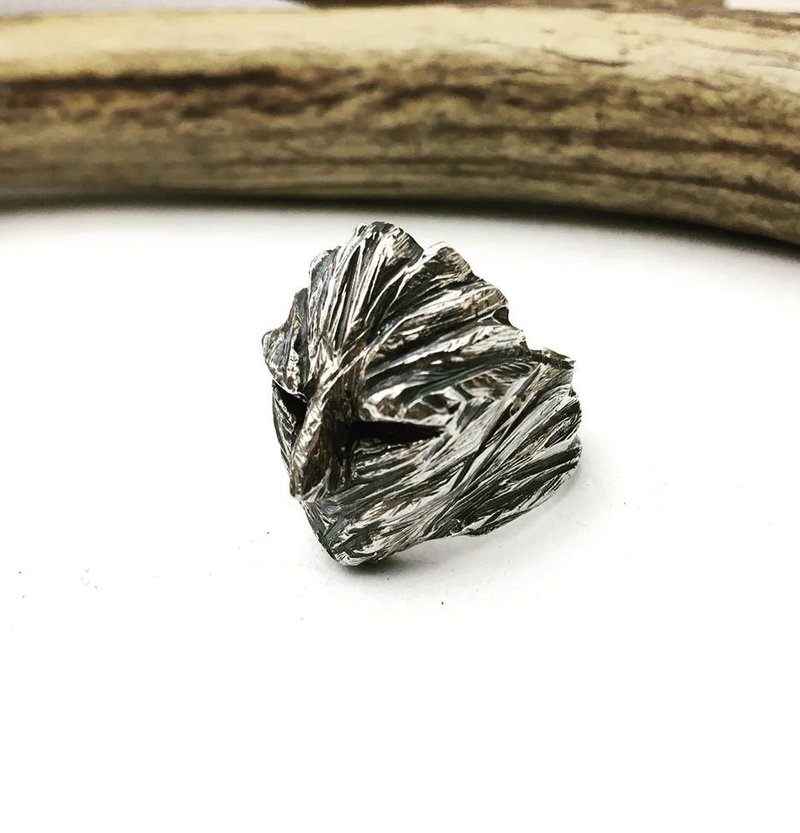 sliver 925 / 纯银 / 树精灵 / 戒指 / 食指戒 / 定制 - 戒指 - 纯银 银色