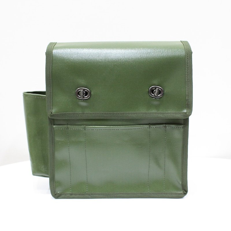复古邮差包 信箱包 肩背包 斜背包 摄影相机包 军绿 - 侧背包/斜挎包 - 防水材质 绿色