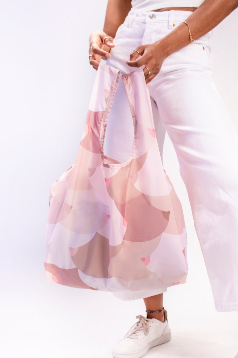 英国Kind Bag-环保收纳购物袋-中-美胸 - 手提包/手提袋 - 防水材质 粉红色